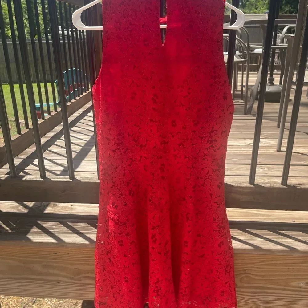Perceptions New York red lace dress